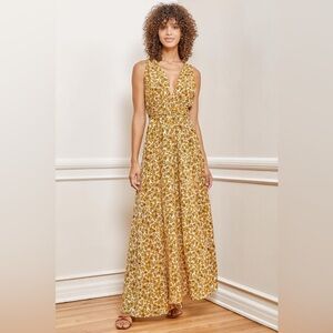 NEW LULUS FLORAL YELLOW DRESS